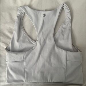 Women's White Sports Bra